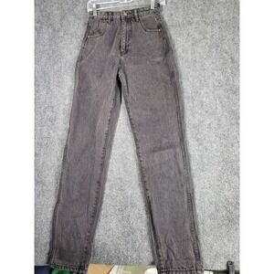 Rolla's Elle Super High Rise Relaxed Jeans Women Sz 24 Charcoal‎ Black Hipster